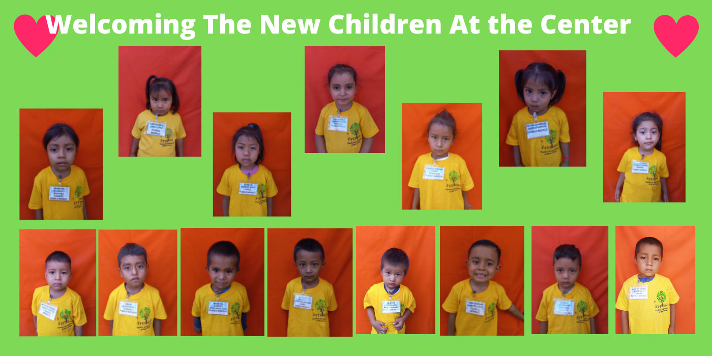 Welcome the new children at the center